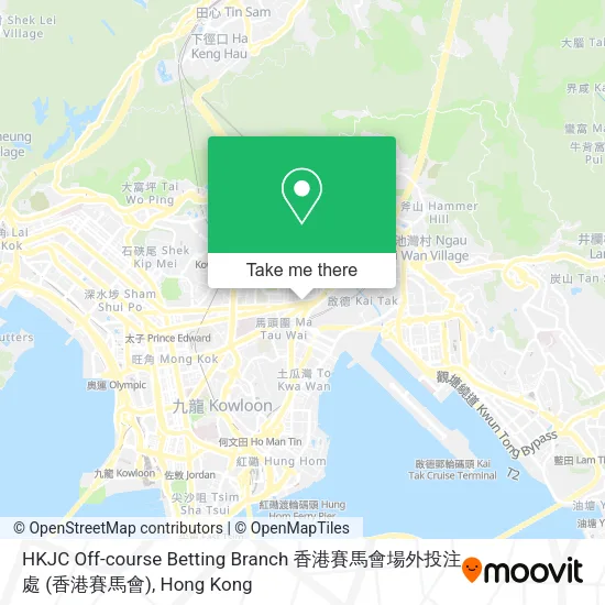 HKJC Off-course Betting Branch 香港賽馬會場外投注處地圖