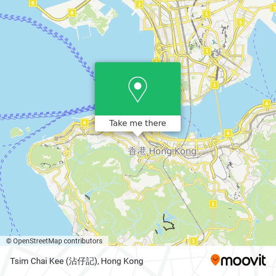Tsim Chai Kee (沾仔記) map