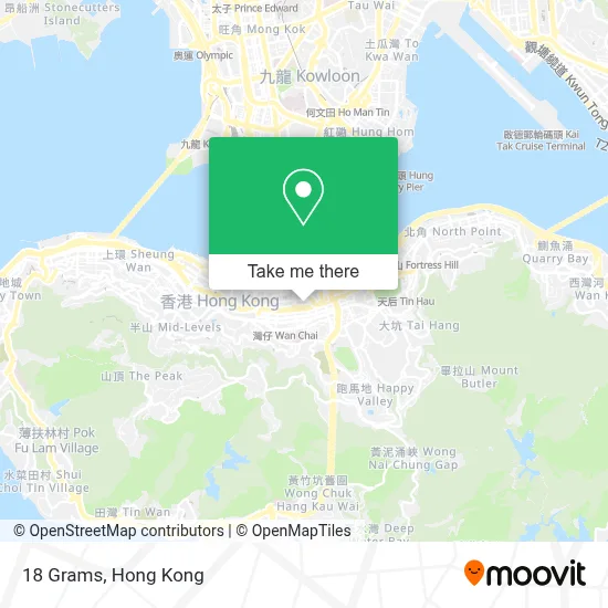 18 Grams map