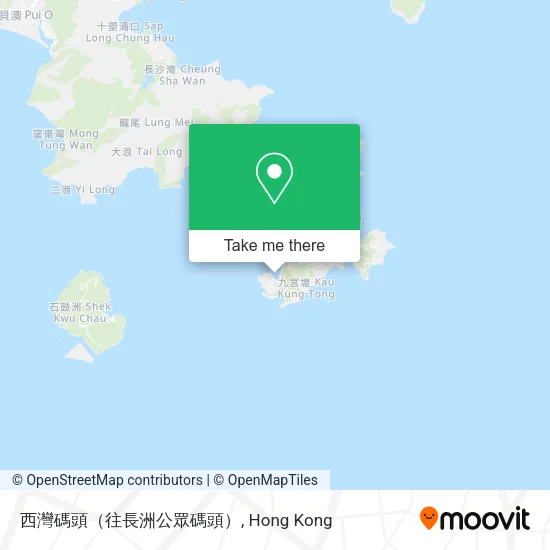 西灣碼頭（往長洲公眾碼頭）地圖