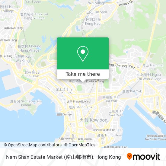 Nam Shan Estate Market (南山邨街市)地圖
