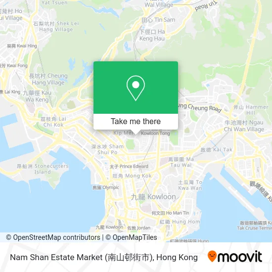 Nam Shan Estate Market (南山邨街市) map