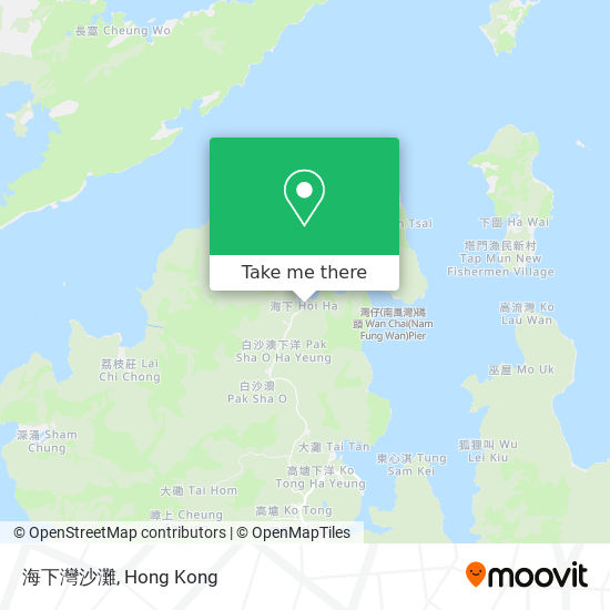 海下灣沙灘 map