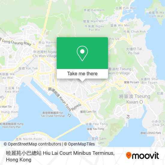 曉麗苑小巴總站 Hiu Lai Court Minibus Terminus map