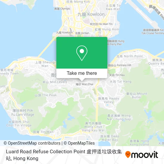 Luard Road Refuse Collection Point 盧押道垃圾收集站 map