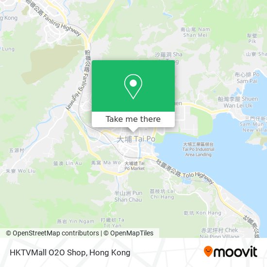 HKTVMall O2O Shop map