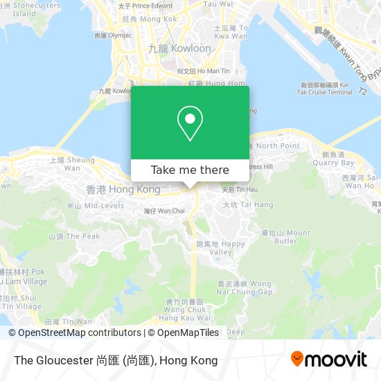 The Gloucester 尚匯 map