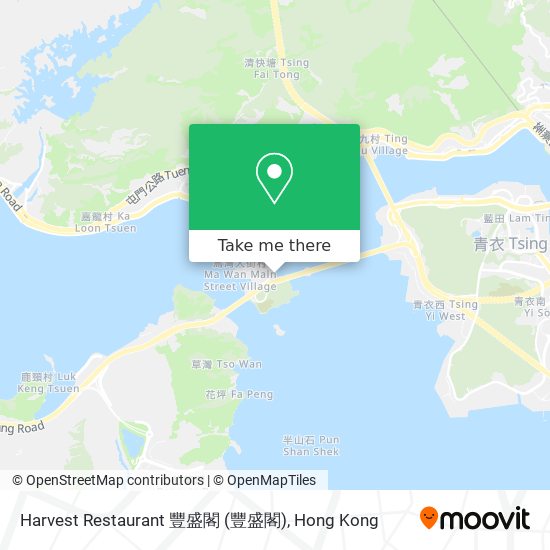 Harvest Restaurant 豐盛閣 map