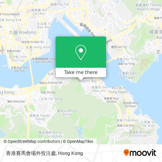 香港賽馬會場外投注處地圖