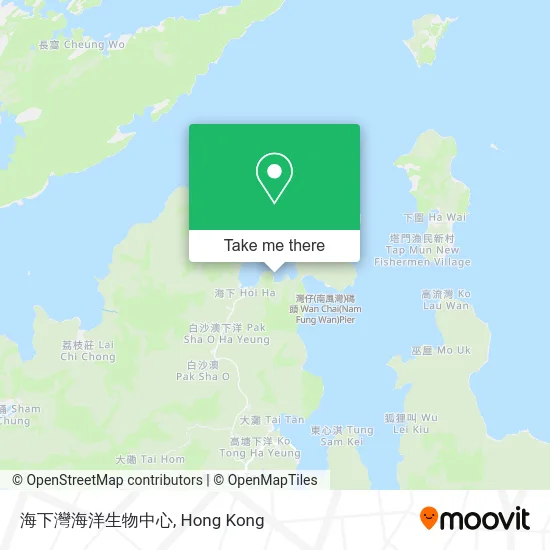 海下灣海洋生物中心 map