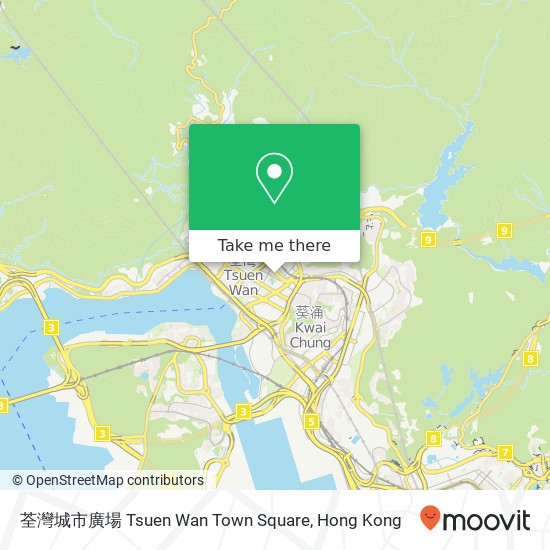 荃灣城市廣場 Tsuen Wan Town Square map
