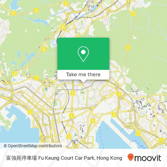 富強苑停車場 Fu Keung Court Car Park map