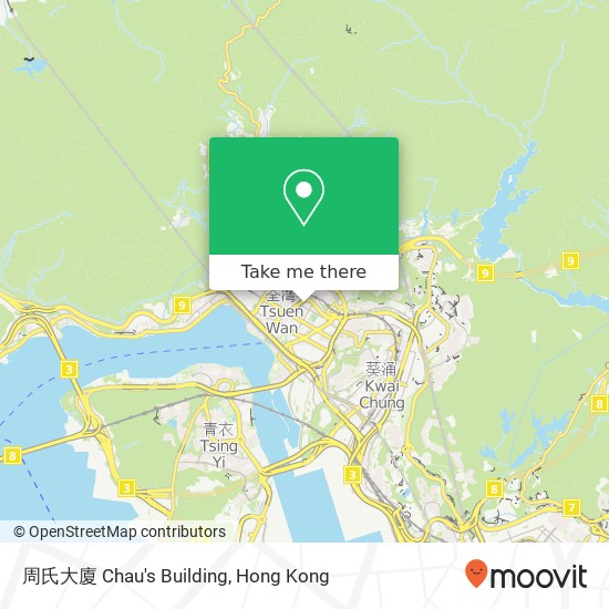 周氏大廈 Chau's Building map