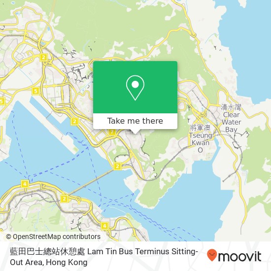 藍田巴士總站休憩處 Lam Tin Bus Terminus Sitting-Out Area map