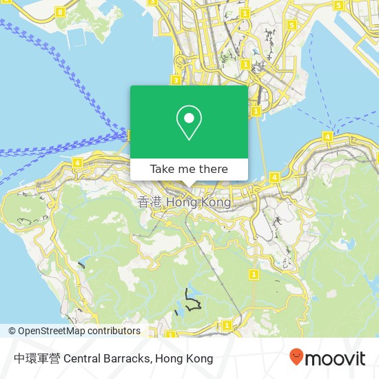 中環軍營 Central Barracks map
