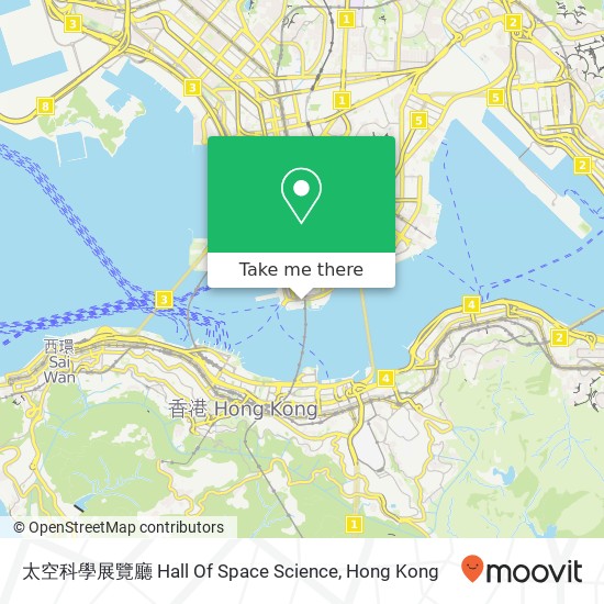 太空科學展覽廳 Hall Of Space Science map