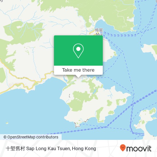 十塱舊村 Sap Long Kau Tsuen map