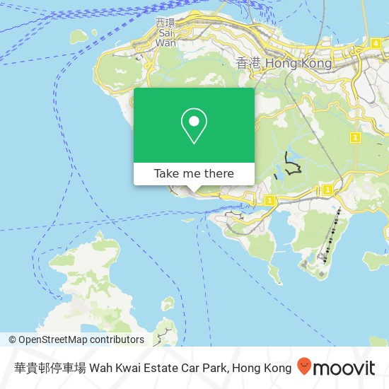 華貴邨停車場 Wah Kwai Estate Car Park map