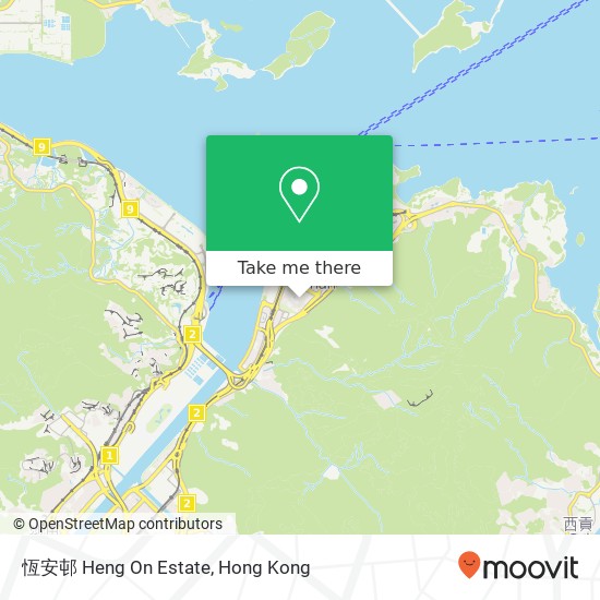 恆安邨 Heng On Estate map