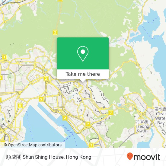 順成閣 Shun Shing House map