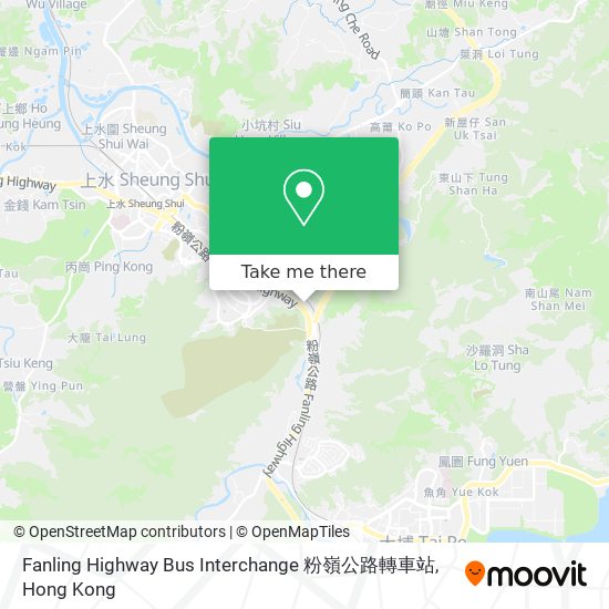 Fanling Highway Bus Interchange 粉嶺公路轉車站 map