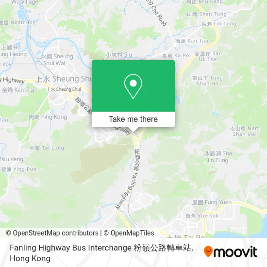 Fanling Highway Bus Interchange 粉嶺公路轉車站 map