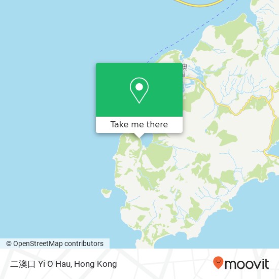二澳口 Yi O Hau map