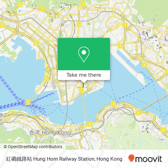 紅磡鐵路站 Hung Hom Railway Station map