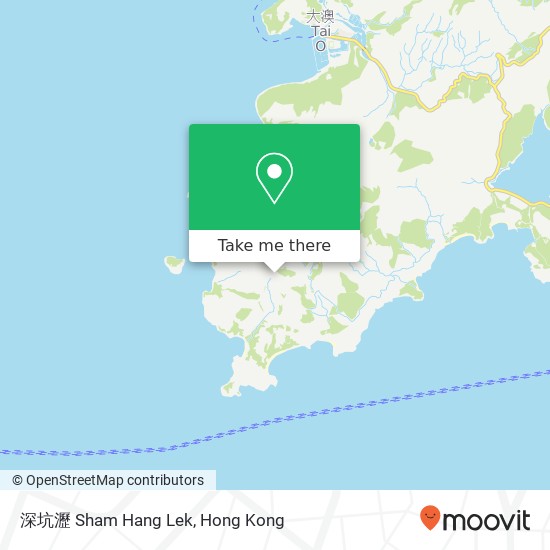 深坑瀝 Sham Hang Lek map