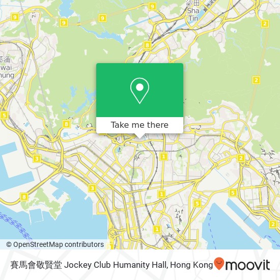 賽馬會敬賢堂 Jockey Club Humanity Hall map