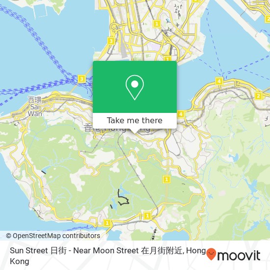 Sun Street 日街 - Near Moon Street 在月街附近 map