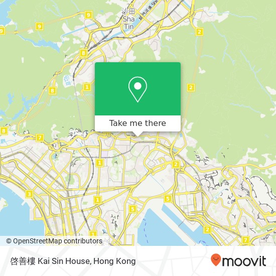 啓善樓 Kai Sin House map