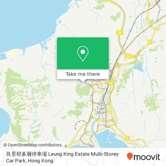 良景邨多層停車場 Leung King Estate Multi-Storey Car Park map