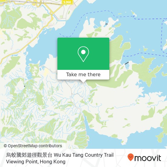 烏蛟騰郊遊徑觀景台 Wu Kau Tang Country Trail Viewing Point map