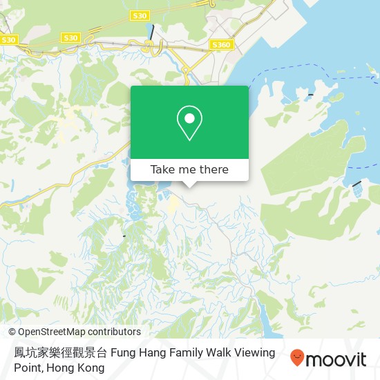鳳坑家樂徑觀景台 Fung Hang Family Walk Viewing Point map