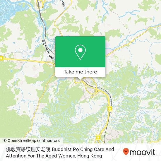 佛教寶靜護理安老院 Buddhist Po Ching Care And Attention For The Aged Women map