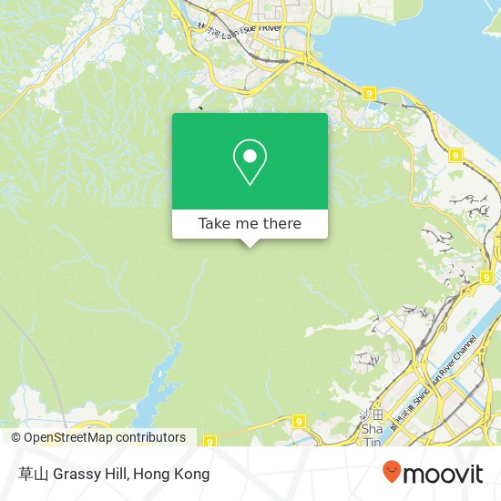 草山 Grassy Hill map
