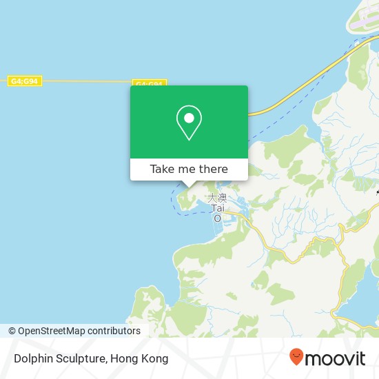 Dolphin Sculpture map