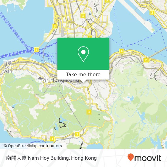 南開大廈 Nam Hoy Building map