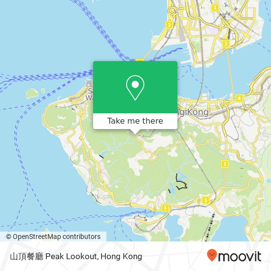 山頂餐廳 Peak Lookout map