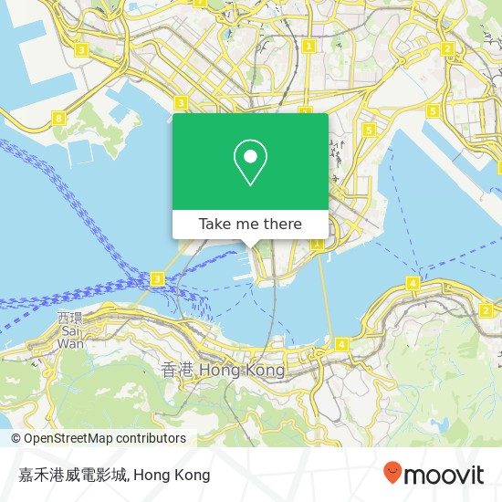 嘉禾港威電影城 map