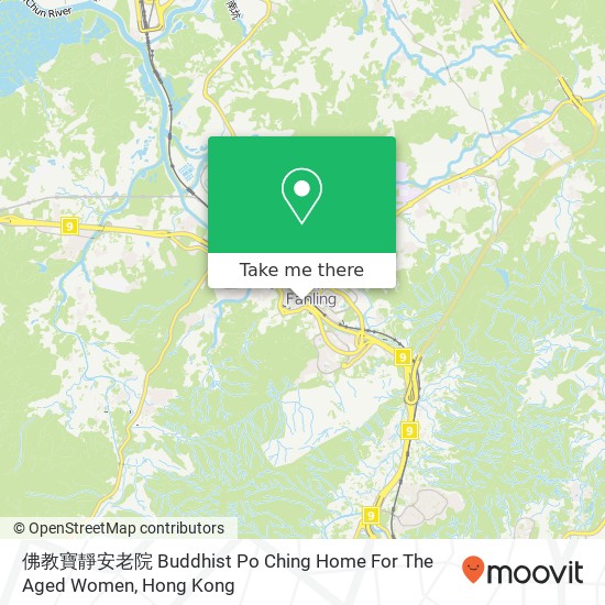佛教寶靜安老院 Buddhist Po Ching Home For The Aged Women map