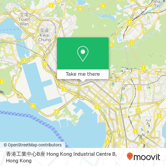 香港工業中心B座 Hong Kong Industrial Centre B map