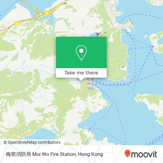 梅窩消防局 Mui Wo Fire Station map
