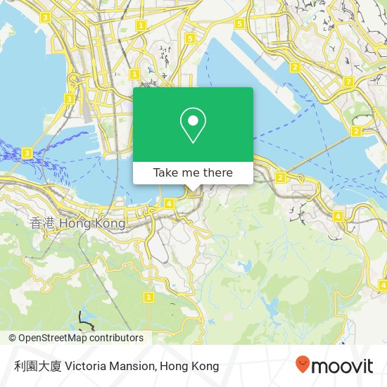 利園大廈 Victoria Mansion map