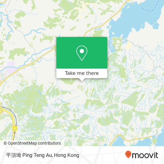 平頂坳 Ping Teng Au map