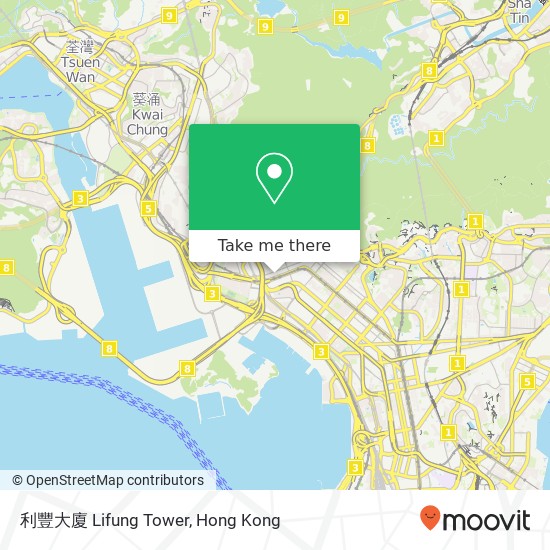 利豐大廈 Lifung Tower map