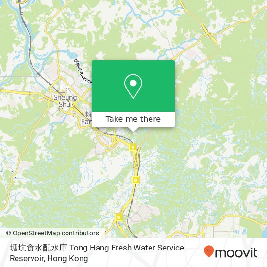 塘坑食水配水庫 Tong Hang Fresh Water Service Reservoir map