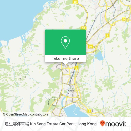 建生邨停車場 Kin Sang Estate Car Park map