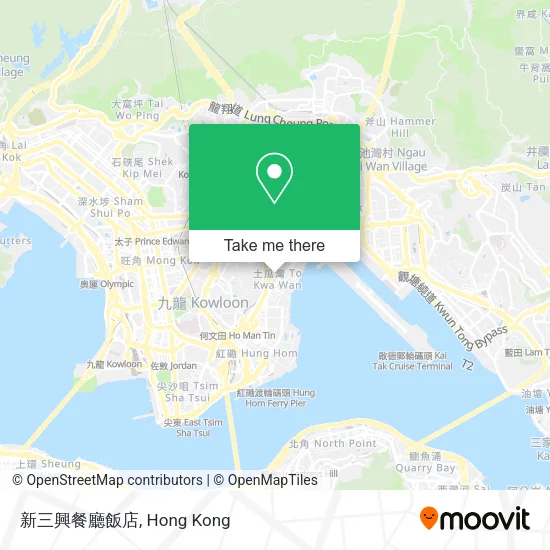 新三興餐廳飯店 map
